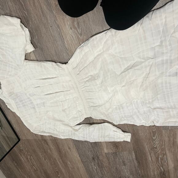 Tularosa X Revolve Romi Dress White Collar Botton Down Maxi Dress Size Small - Picture 6 of 9